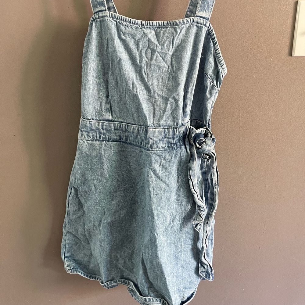 Denim romper skort size Medium